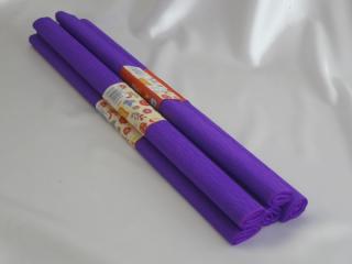 Papír krepový v roli - 50 x 200 cm - fialový purpurový (Papír krepový v roli na všestranné využití)