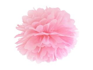 Pom pom papírový 35cm - růžový (Dekorační pom-pom pr. 35 cm)