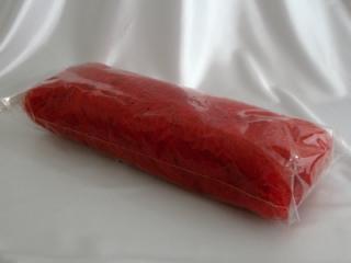 Sisal - červený - 100g (Bělené a barvené sisalové vlákno)
