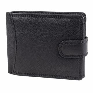 Luxusní pánská kožená peněženka černa Guru Pragati LB5600