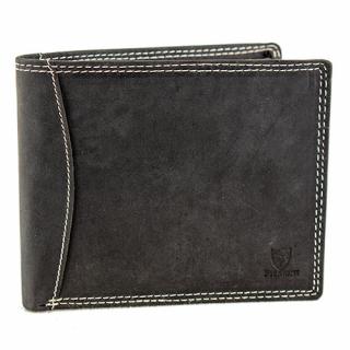 Luxusní pánská kožená peněženka černá značky Pierrini 473-01