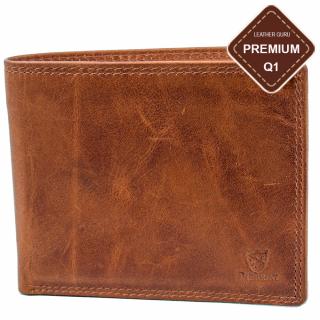Luxusní pánská kožená peněženka hnědá značky Pierrini 558-01