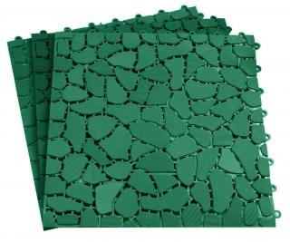 Bazénová modulární rohož - nízká Barva: Zelená