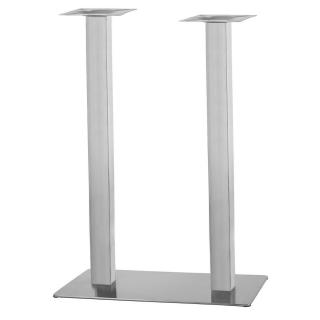 Dvojitá nerezová stolová podnož 45-110cm Výška: 110 cm