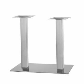 Dvojitá nerezová stolová podnož 45-110cm Výška: 70 cm