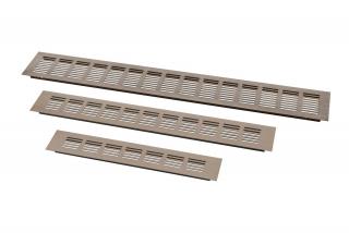 Hliníkové větrací mřížky 15-100 cm Barva: Bronzová, Délka: 85 cm, Šířka: 5 cm