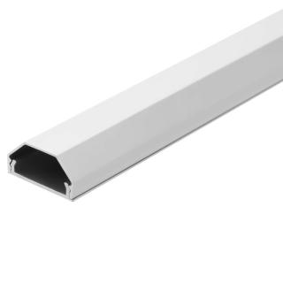 Hliníkový profil / kabelová lišta 75 cm Barva: Bílá, Samolepicí páska: Ano, Šířka profilu: 33 mm