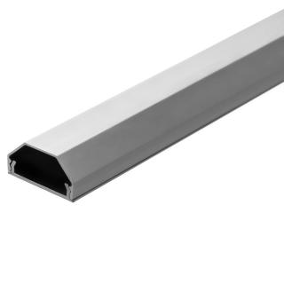 Hliníkový profil / kabelová lišta 75 cm Barva: Stříbrná, Samolepicí páska: Ne, Šířka profilu: 33 mm