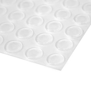 Malé průhledné samolepicí gumové dorazy/podložky Ø8-15mm Typ: Ø 15 mm (30 ks)