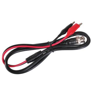 Měřící kabel BNC - 2x krokosvorka 1m