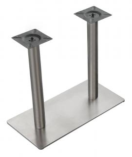 Nerezová dvojitá stolová podnož 40x80x71 cm