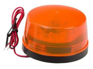 Oranžové výstražné LED světlo / maják 24V