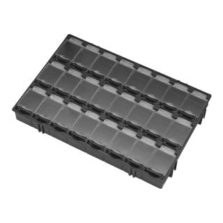Organizér - úložný box pro SMD/SMT součástky 156x105x18 mm Barva: Černá