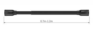 Rozpěrná teleskopická tyč pro závěs 70-250 cm Barva: Černá, Rozměr: 70-120 cm