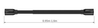 Rozpěrná teleskopická tyč pro závěs 70-250 cm Barva: Černá, Rozměr: 95-160 cm