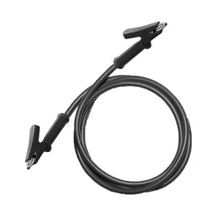Testovací / laboratorní kabel Ø4 mm Barva: Černá, Model: Krokosvorka-krokosvorka, Rozměr: 100 cm