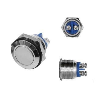 Tlačítkový spínač Ø 16 / 19 mm 3A Průměr: 16 mm