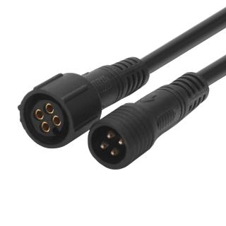 Vodotěsná kabelová spojka - rovná IP65 Délka: 100 cm, Počet pinů: 4 piny