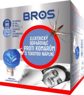 Bros Elektrický odpařovač proti komárům s tekutou náplní 40 ml