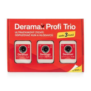 Deramax Profi Trio - ultrazvukový plašič kun a hlodavců na 1950m²