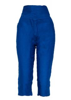 Modré tříčtvrteční kalhoty Velikost: M