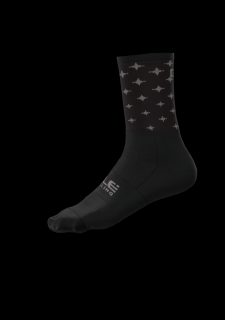 Cyklistické ponožky ALÉ  STARS SOCKS černé/bílé Velikost: 36-39