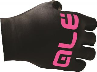 Cyklistické rukavice ALÉ Graphics Aria černé/růžové Velikost: L