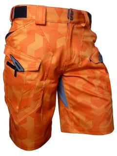 Kalhoty krátké volné HAVEN Cubes Neo Orange Velikost: M