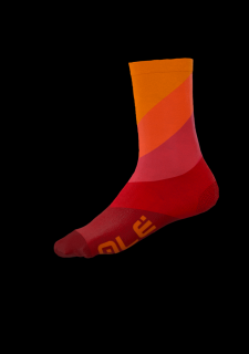 Letní cyklistické ponožky ALÉ  DIAGONAL DIGITOPRESS SOCKS oranžové Velikost: 36-39