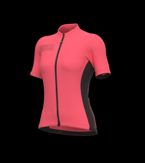 Letní cyklistický dres ALÉ dámský SOLID COLOR BLOCK růžový Velikost: L