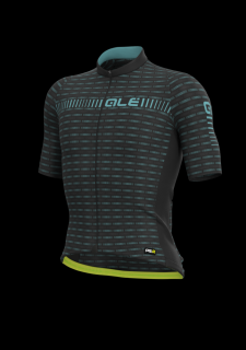 Letní cyklistický dres ALÉ GRAPHICS PRR  GREEN ROAD černý Velikost: M