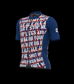 Letní cyklistický dres ALÉ pánský SOLID RIDE modrý Velikost: M