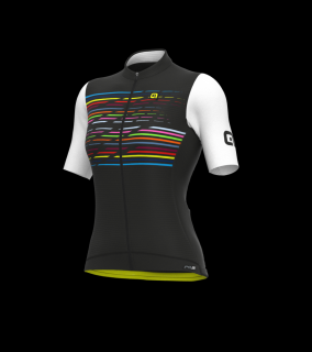 Letní cyklistický dres ALÉ  PR-S LOGO LADY černý Velikost: S