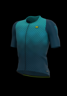 Letní cyklistický dres ALÉ R-EV1  VELOCITY G+ modrý Velikost: L