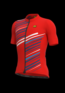 Letní cyklistický dres ALÉ SOLID  FLASH červený Velikost: M