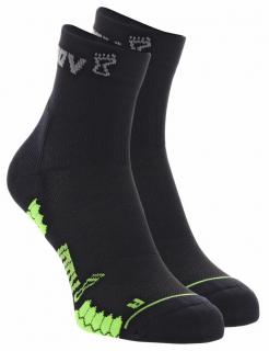 Ponožky INOV-8 TRAILFLY SOCK MID black/green Velikost: M