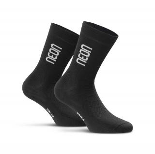 Ponožky NEON 3D Black White Velikost: L (43-47)