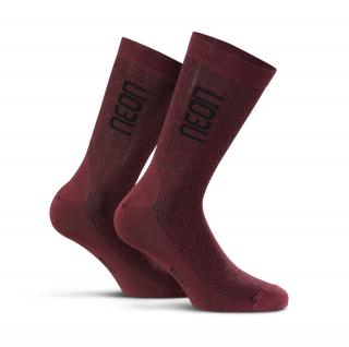Ponožky NEON 3D Bordeaux Velikost: L (43-47)