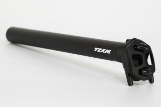 Sedlovka KTM Team 30,9mm, dva svislé šrouby, černá/bílá Délka sedlovky: 350mm