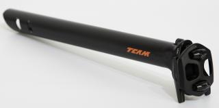 Sedlovka KTM Team 30,9mm, dva svislé šrouby, černá/oranžová, otvory Délka sedlovky: 350mm