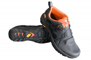 Tretry KTM Factory Enduro MTB SPD Vibram černé/oranžové Velikost obuvi: 44