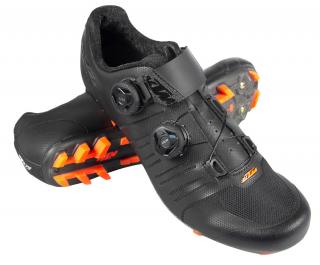 Tretry KTM Factory Team Carbon 3D MTB černé/oranžové Velikost obuvi: 44