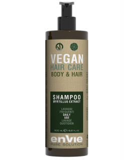 Envie VEGAN Sprchový Šampon pro vlasy a tělo 500ml (Envie VEGAN Shower Shampoo Body and Hair Daily Use)