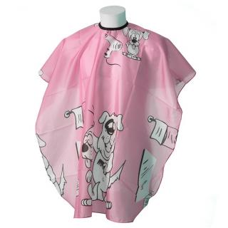 Kadeřnická dětská pláštěnka Doggy Pink (Kadeřnická dětská pláštěnka)