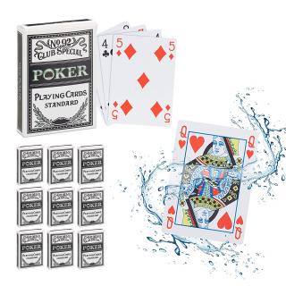 10 balíčků Pokerových karet No92 - 100% Plastové karty (Sada 10 balíčků - Poker karty 100% plast - casinová  kvalita )