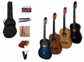Akustická levoruká kytara pro školní výuku s příslušenstvím (Velikost: 4/4 (39  ) | Barva: Různé barvy)