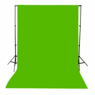 Fotografické pozadí PP, netkaná textílie 1,6 m x 3 m (Barva: Světle zelená)