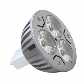 LED žárovka - patice MR16 3W, 3x1W, 12V