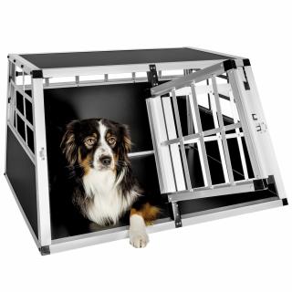 Přepravní box pro psy 89x69x50 cm s rovnou zadní stěnou (Rovná zadní stěna, dvojité dveře)