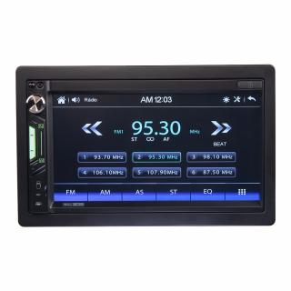 2DIN autorádio s 6,9&quot; LCD, CarPlay, Android Auto, Bluetooth, USB, microSD, multicolor